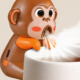 功能细节图 Adorable Animal Cup Clip Fan – Silent Mini Fan for Office Desk, Hot Beverage Cooler, Cute Portable USB Fan